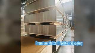 Lembaran Tinplate Matte Finish Premium Untuk Kemasan Makanan