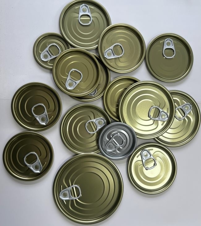401 Diameter 99mm Tinplate Lid Rust Resistance For Easy Open Round Lid EOE Can