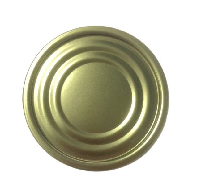 300D 73mm Tinplate Lid untuk Kesehatan Makanan Kaleng Bagian bawah 0.18mm Ketebalan TFS Kaleng Lid