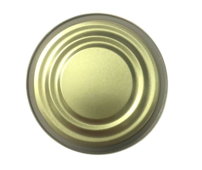 300D 73mm Tinplate Lid untuk Kesehatan Makanan Kaleng Bagian bawah 0.18mm Ketebalan TFS Kaleng Lid