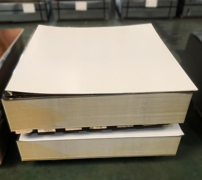 Lembaran Pelat Timah Elektrolitik Cetak Putih SPTE Berkualitas Tinggi untuk Pengemasan Makanan & Minuman