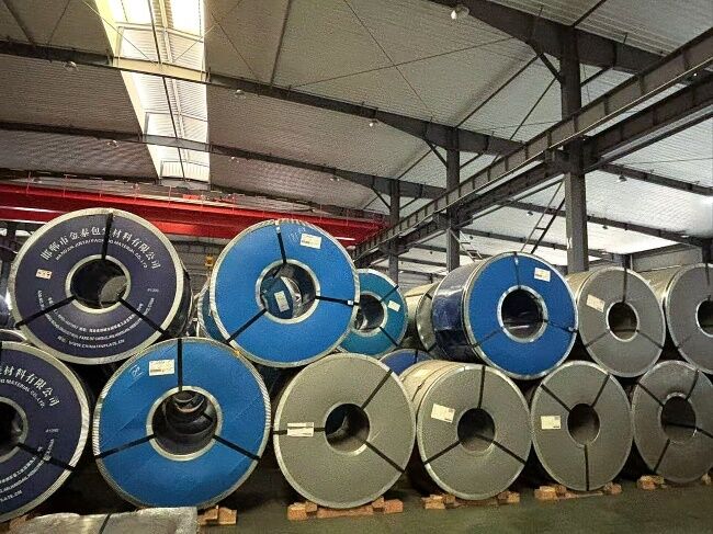 Lembaran & Gulungan Pelat Timah Elektrolit Cetak (SPTE/TFS) Food Grade untuk Kemasan Kaleng Premium