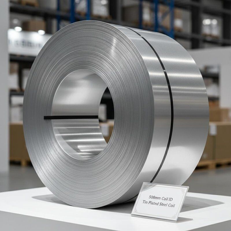 508mm Coil Id Tin Plated Steel Coil Menawarkan Lapisan Tin yang Luar Biasa untuk Ketahanan yang Ditingkatkan dan Perlindungan Korosi