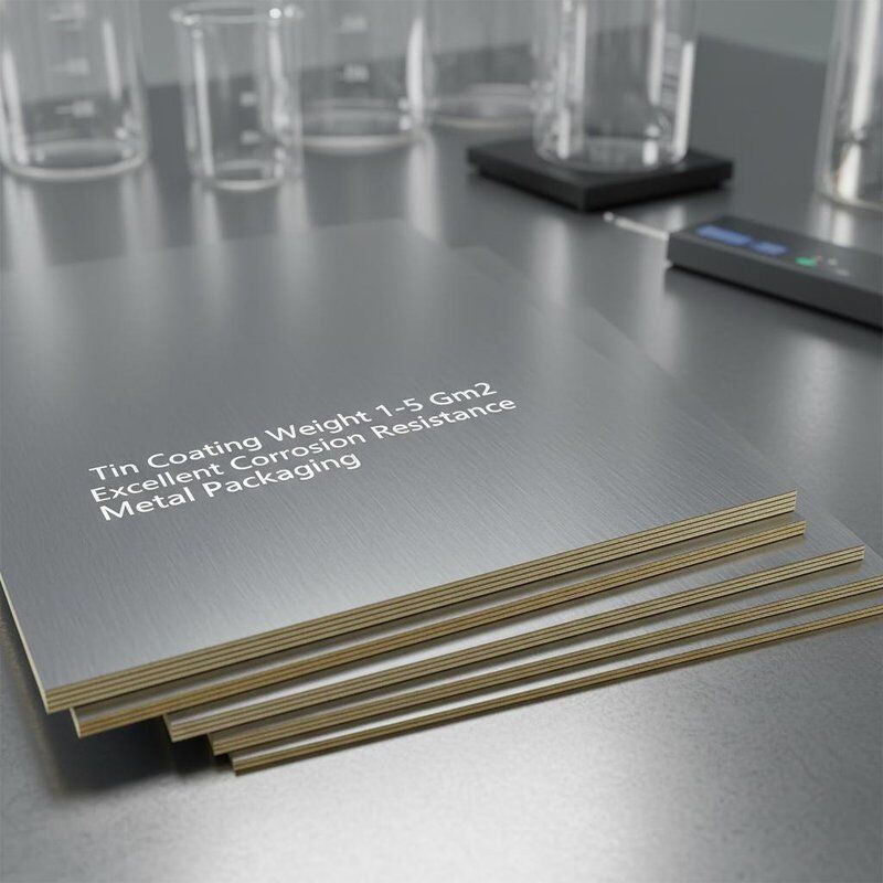 Berat Lapisan Timah 1 hingga 5 Gm2 Material Lembaran Baja Tinplate Menawarkan Ketahanan Korosi yang Sangat Baik Dirancang untuk Kemasan Logam