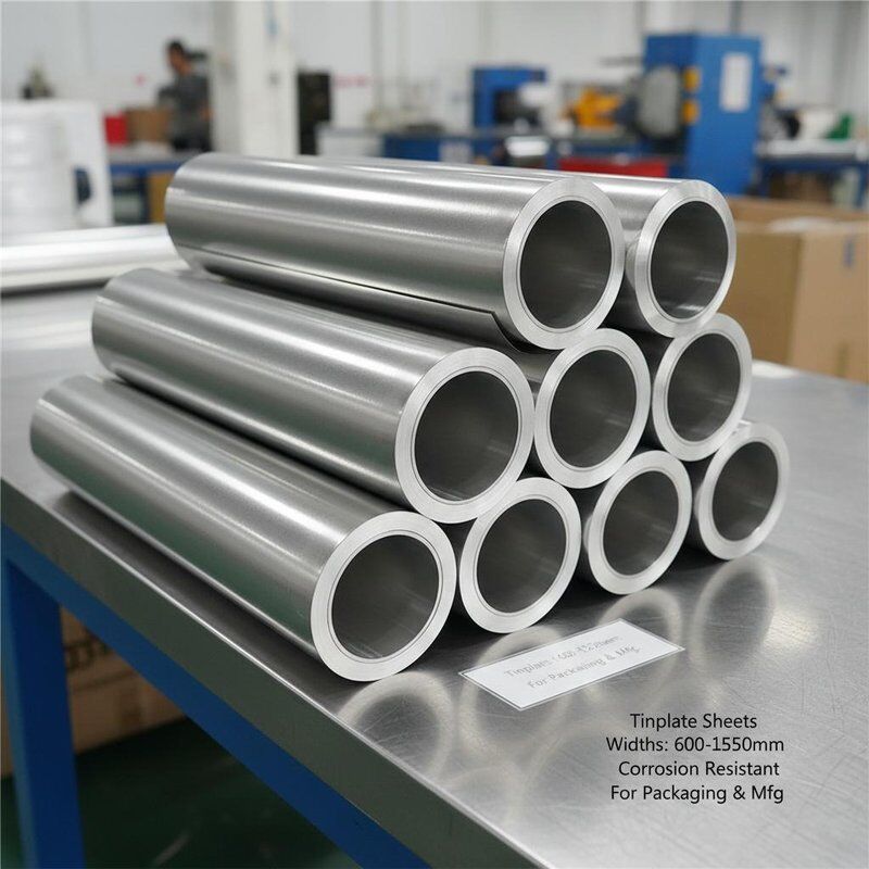 Tin Coating Tinplate Sheets dalam lebar 600mm 1250mm Menampilkan ketahanan korosi yang sangat baik Cocok untuk kemasan dan manufaktur