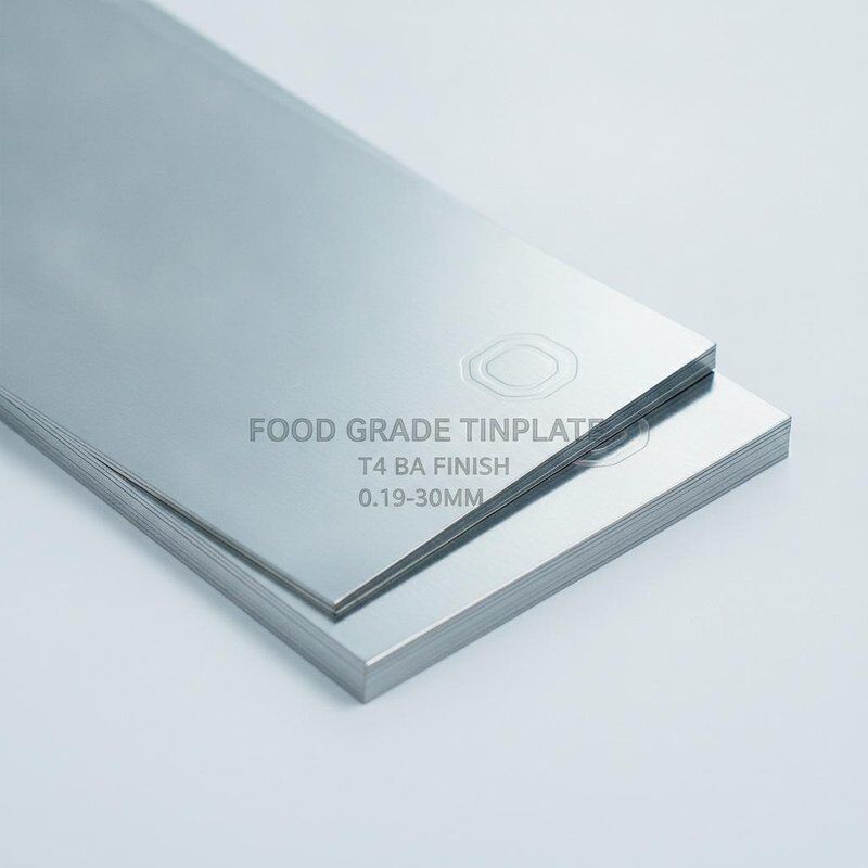 Lembar T4 Temper BA Finish untuk Easy-Open Can End Stamping 0.19mm-0.30mm